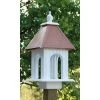 A Wing And A Prayer Dogwood Bird Feeder With Hammered Copper Colored Metal Roof Decorative Feeders
