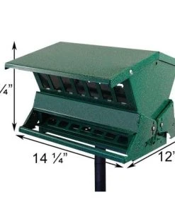 Heritage Farms Double Sided Absolute II Bird Feeder With Pole & Hanger Post / Pole Mounted Feeders