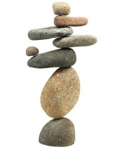 Ancient Graffiti Eight Stone Cairn, 14"H