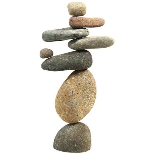 Ancient Graffiti Eight Stone Cairn, 14"H