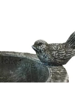 Athens Stonecasting Standing Bird Baths His Eye Is On The Sparrow, Forest White Bird Bath