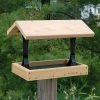 Woodlink Post / Pole Mounted Feeders Fly Thru Platform Bird Feeder