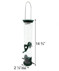 Droll Yankees New Generation 15" Bird Feeder, Green Hanging Feeders