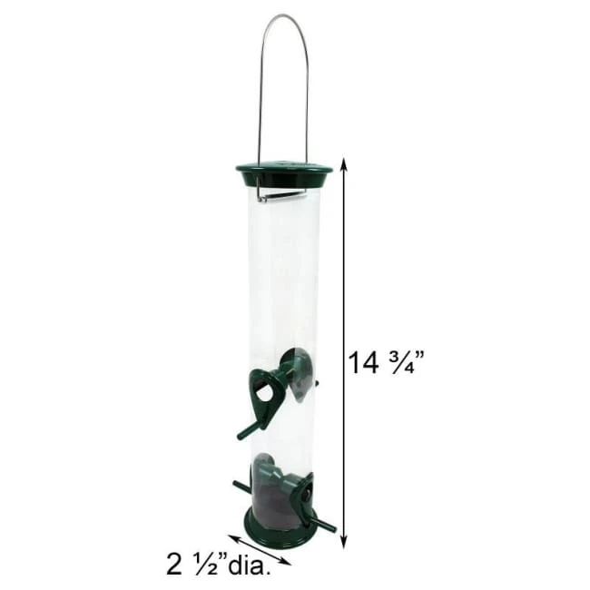 Droll Yankees New Generation 15" Bird Feeder, Green Hanging Feeders 4 Droll Yankees New Generation 15" Bird Feeder, Green Hanging Feeders