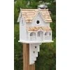Home Bazaar Decorative Houses Gingerbread Cottage Bird House With Mounting Bracket