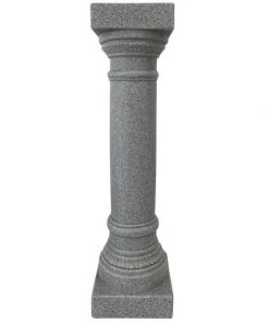 Emsco Group Lawn & Garden Greek Column Pedestal, Granite Colored, 32