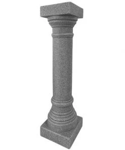 Emsco Group Lawn & Garden Greek Column Pedestal, Granite Colored, 32"H