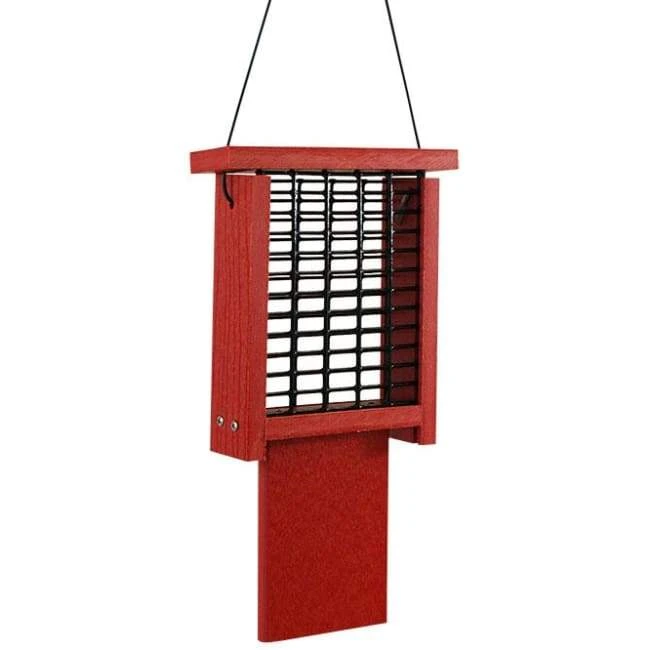 Woodlink Going Green Suet Feeder With Tail Prop, Red Hanging Feeders 3 Woodlink Going Green Suet Feeder With Tail Prop, Red Hanging Feeders