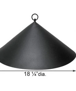 Achla Bird Feeder Accessories Hanging Black Squirrel Baffle