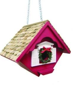 Home Bazaar Little Hanging Holiday Wren Cottage Decorative Houses