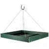Songbird Essentials Hanging Platform Green Bird Feeder, Large Hanging Feeders