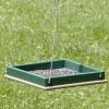 Songbird Essentials Hanging Platform Green And Brown Bird Feeder, Small Hanging Feeders