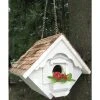 Home Bazaar Little Hanging White Wren House