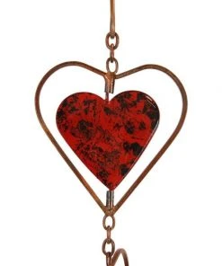 Ancient Graffiti Lawn & Garden Heart Rain Chain, Multicolored 7 Ancient Graffiti Lawn & Garden Heart Rain Chain, Multicolored