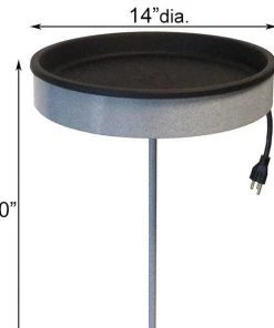 Erva Tool & Die Heated Bird Baths Heated Bird Bath With Pole