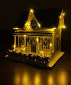 Home Bazaar Holiday Bird House With LEDs Post / Pole Mounted Houses