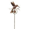 Ancient Graffiti Hummingbird With Bell Garden Stake