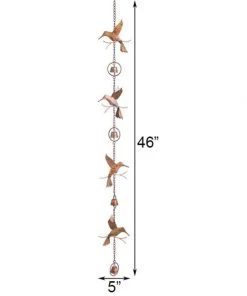 Ancient Graffiti Hummingbirds Decorative Hanging Chain