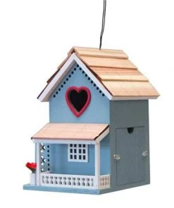 Home Bazaar Lover's Lane Cottage Bird House Decorative Houses
