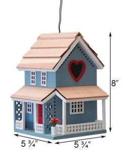Home Bazaar Lover's Lane Cottage Bird House Decorative Houses