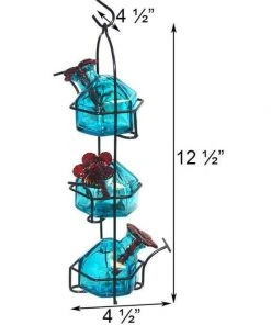 Parasol Hummingbird Feeders Lunch Pail Aqua Hummingbird Feeder