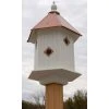 A Wing And A Prayer Decorative Houses Magnolia Bird House With Hammered Copper Colored Metal Roof