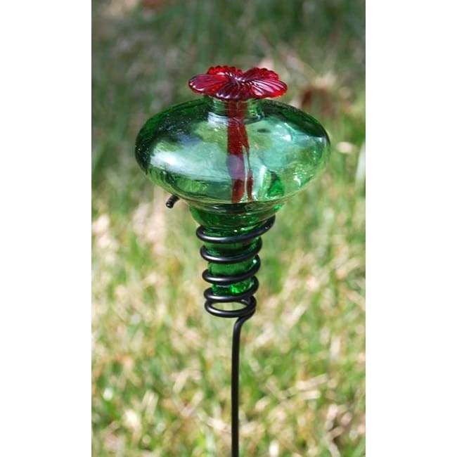 Parasol Mini-Blossom Green Hummingbird Feeder W/ Stake Hummingbird Feeders 3 Parasol Mini-Blossom Green Hummingbird Feeder W/ Stake Hummingbird Feeders