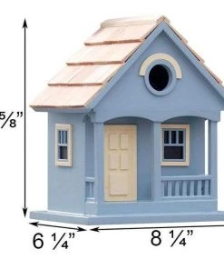 Home Bazaar Pacific Grove Light Blue Bird House Decorative Houses