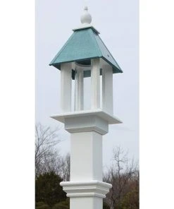 A Wing And A Prayer Decorative Feeders Pavilion Bird Feeder With Verdigris Roof