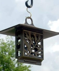 Whitehall Products Hanging Feeders Pinecone French Bronze Colored Suet Feeder