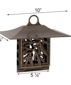 Whitehall Products Hanging Feeders Pinecone French Bronze Colored Suet Feeder