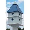 A Wing And A Prayer Decorative Houses Plantation Bird House With Cobalt Blue Roof
