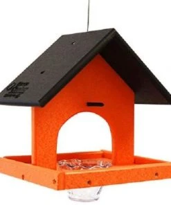 Green Meadow Houses & Feeders Hanging Feeders Polywood Black And Orange Recycled Plastic Single Oriole Feeder