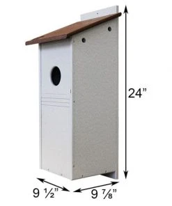Green Meadow Houses & Feeders Polywood Brown And Gray Recycled Plastic Flicker House