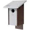 Green Meadow Houses & Feeders Polywood Gray And Brown Recycled Plastic Bluebird House Post / Pole Mounted Houses