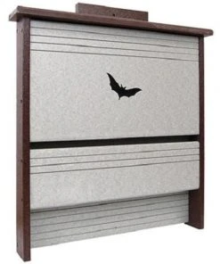 Green Meadow Houses & Feeders Polywood Recycled Plastic Single Chamber Bat House, 20 Bats