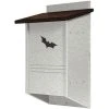 Green Meadow Houses & Feeders Polywood Recycled Plastic Triple Chamber Bat House, 40 Bats