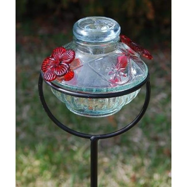 Parasol Pot De Creme Staked Hummingbird Feeder, Clear 3 Parasol Pot De Creme Staked Hummingbird Feeder, Clear