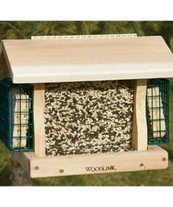 Woodlink Hanging Feeders Professional Series Premier Cedar Seed And Suet Bird Feeder