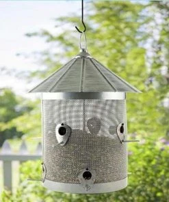 Woodlink Hanging Feeders Rustic Farmhouse Mesh Silo Bird Feeder