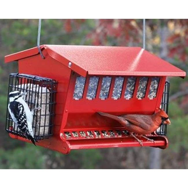 Heritage Farms Hanging Feeders Seeds & More Double Sided Bird Feeder 3 Heritage Farms Hanging Feeders Seeds & More Double Sided Bird Feeder