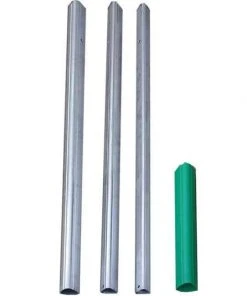 S&K Mfg Bird House Accessories S&K Telescoping Aluminum Tri-Pole With Ground Socket