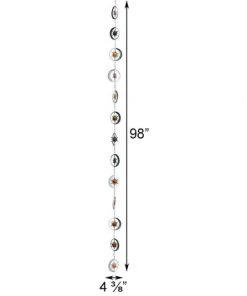 Ancient Graffiti Lawn & Garden Sun And Moon Rain Chain, Copper & Silver