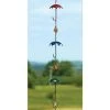 Ancient Graffiti Umbrella And Bell Rain Chain, Multicolored