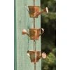 Ancient Graffiti Watering Can Copper Rain Chain