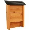 Woodlink Wooden Bat Shelter With Black Roof, 15 Bats