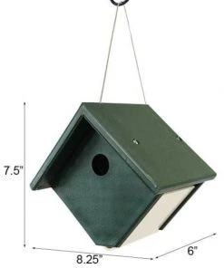 Songbird Essentials Wren House, Hunter Green & Ivory