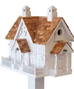 Home Bazaar Decorative Houses Wrension White Bird House